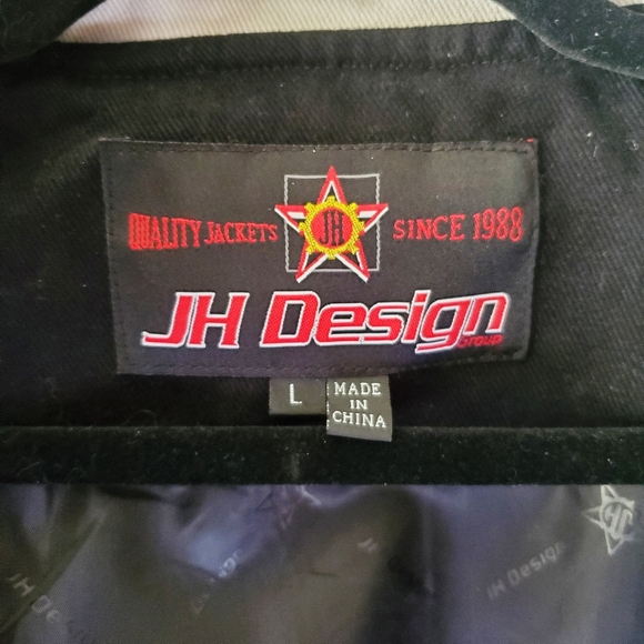 RARE VINTAGE Nascar JH Design Embroidered Twill Racing Jacket - Picture 6 of 16